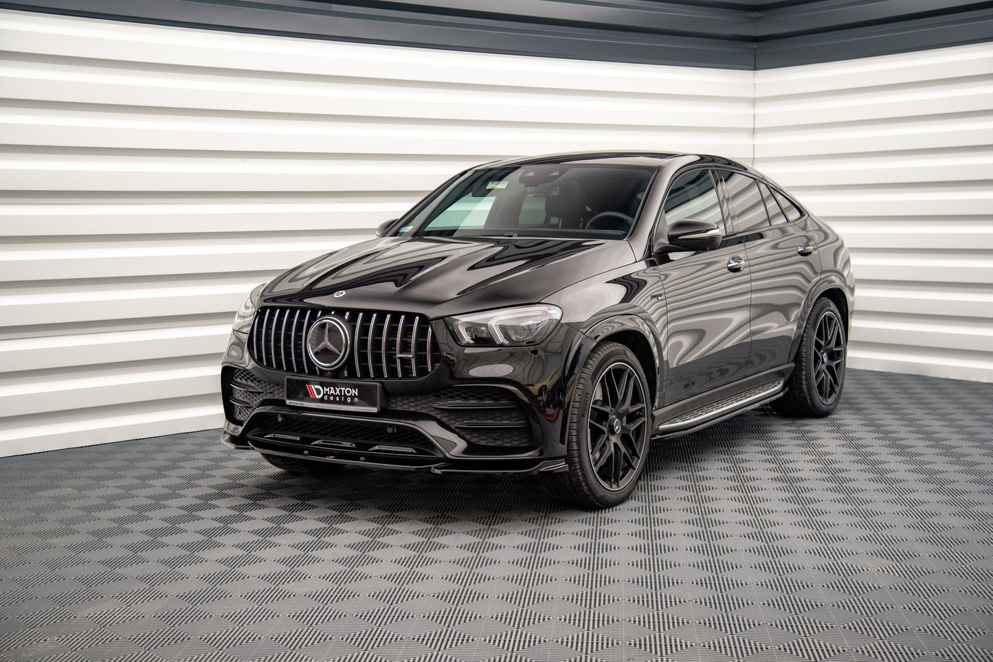 Front Ansatz für Mercedes-AMG / AMG-Line GLE Coupe C167 schwarz matt