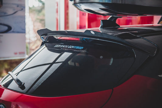 Spoiler CAP für Toyota Corolla XII Hatchback schwarz Hochglanz
