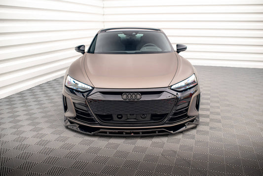 Front Ansatz V.2 für Audi e-Tron GT / RS GT Mk1 schwarz matt