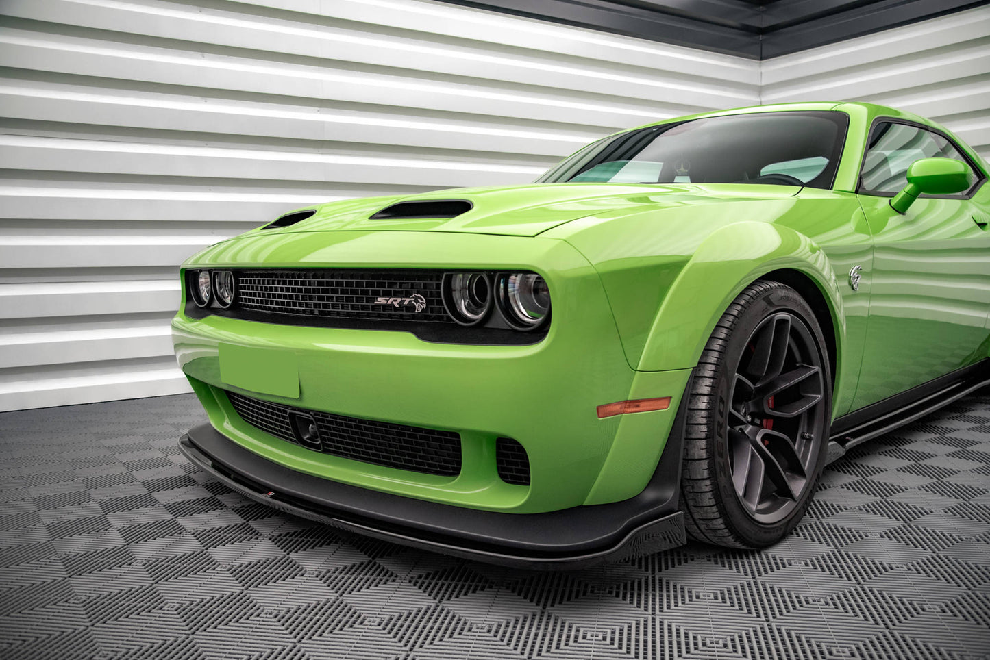 Front Ansatz für Dodge Challenger SRT Demon Mk3 schwarz matt