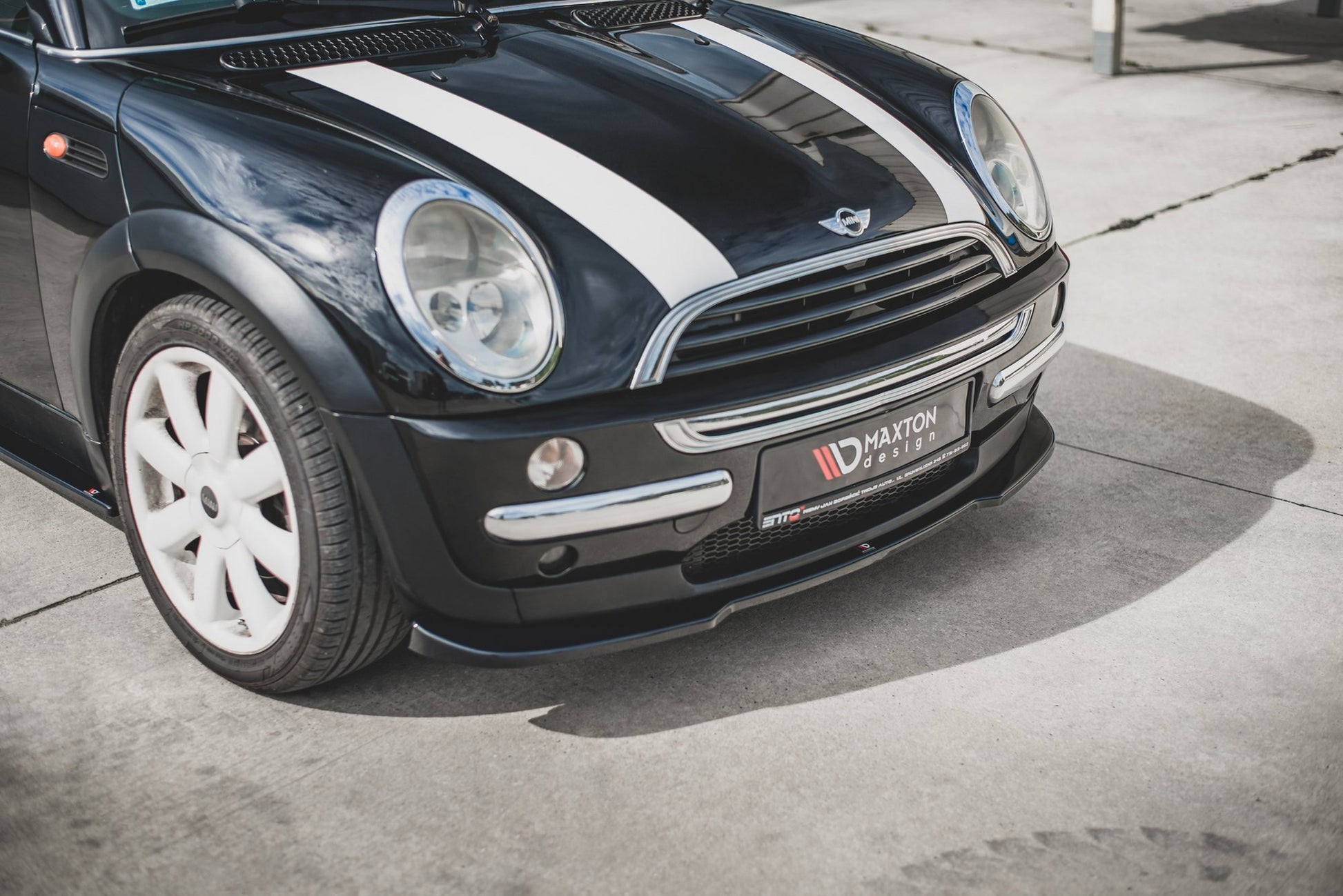 Front Ansatz für Mini Cooper / One R50  schwarz matt