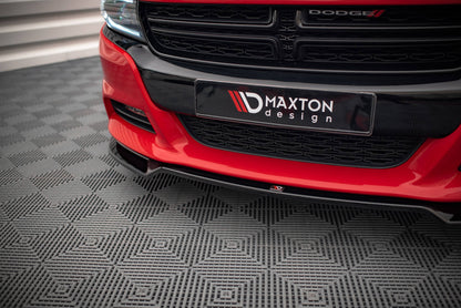 Front Ansatz V.2 für Dodge Charger RT Mk7 Facelift schwarz Hochglanz