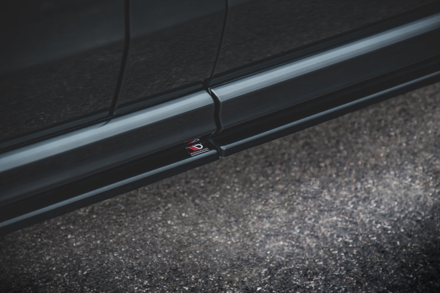 Seitenschweller Ansatz für Mercedes-Benz V-Klasse Long AMG-Line W447 Facelift schwarz matt