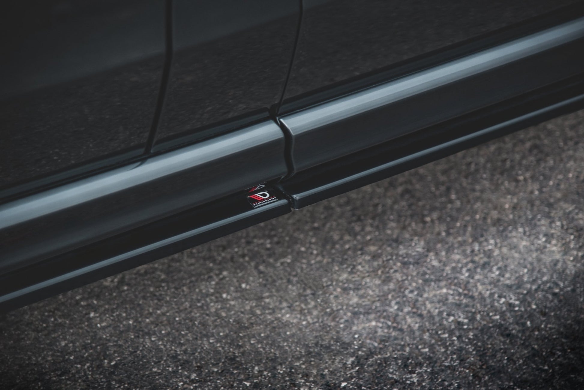 Seitenschweller Ansatz für Mercedes-Benz V-Klasse Long AMG-Line W447 Facelift Carbon Look
