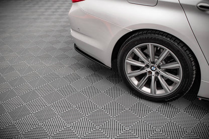 Heck Ansatz Flaps Diffusor für BMW 5er G30 Carbon Look