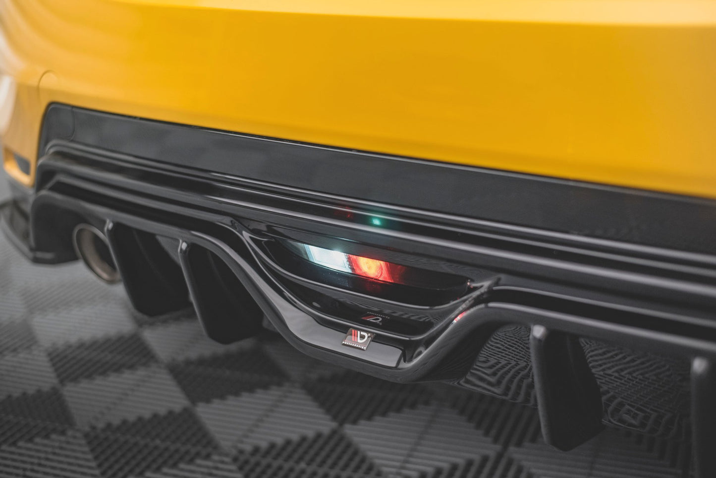 Diffusor Heck Ansatz für Toyota GR Yaris Mk4 schwarz matt