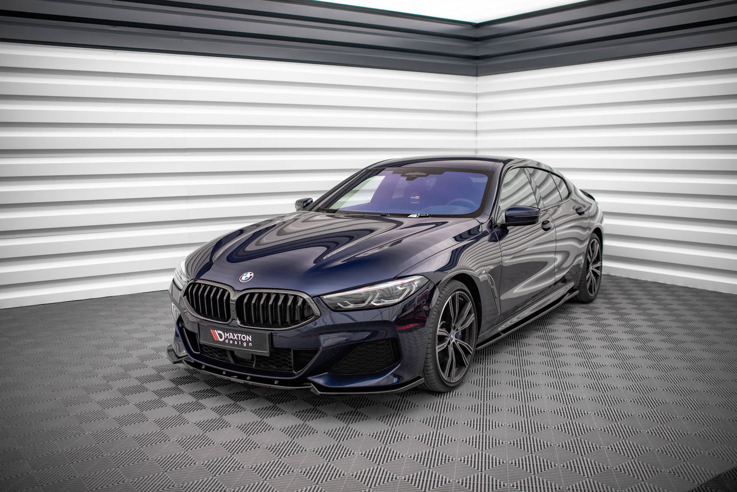 Front Ansatz V.3 für BMW 8 Coupe G15 / 8 Gran Coupe M Paket G16 schwarz matt