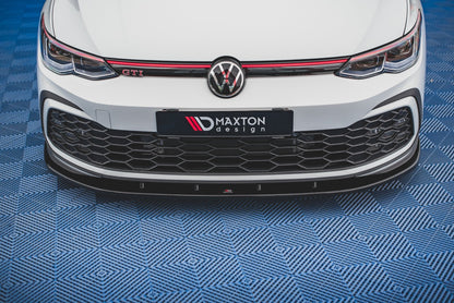 Front Ansatz für Volkswagen Golf 8 GTI schwarz Hochglanz