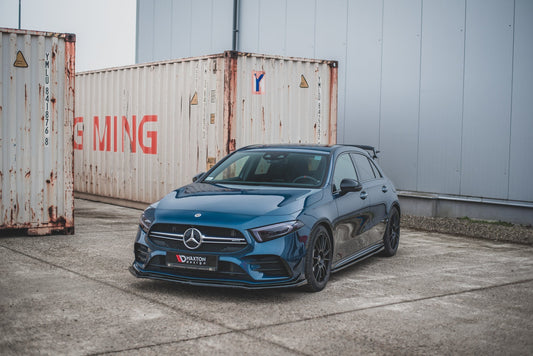Seitenschweller Ansatz für V.1 für  Mercedes A35 AMG / AMG-Line W177  schwarz matt