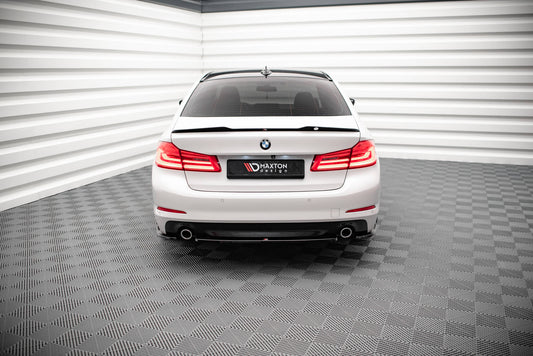 Mittlerer Diffusor Heck Ansatz für BMW 5er G30 Carbon Look