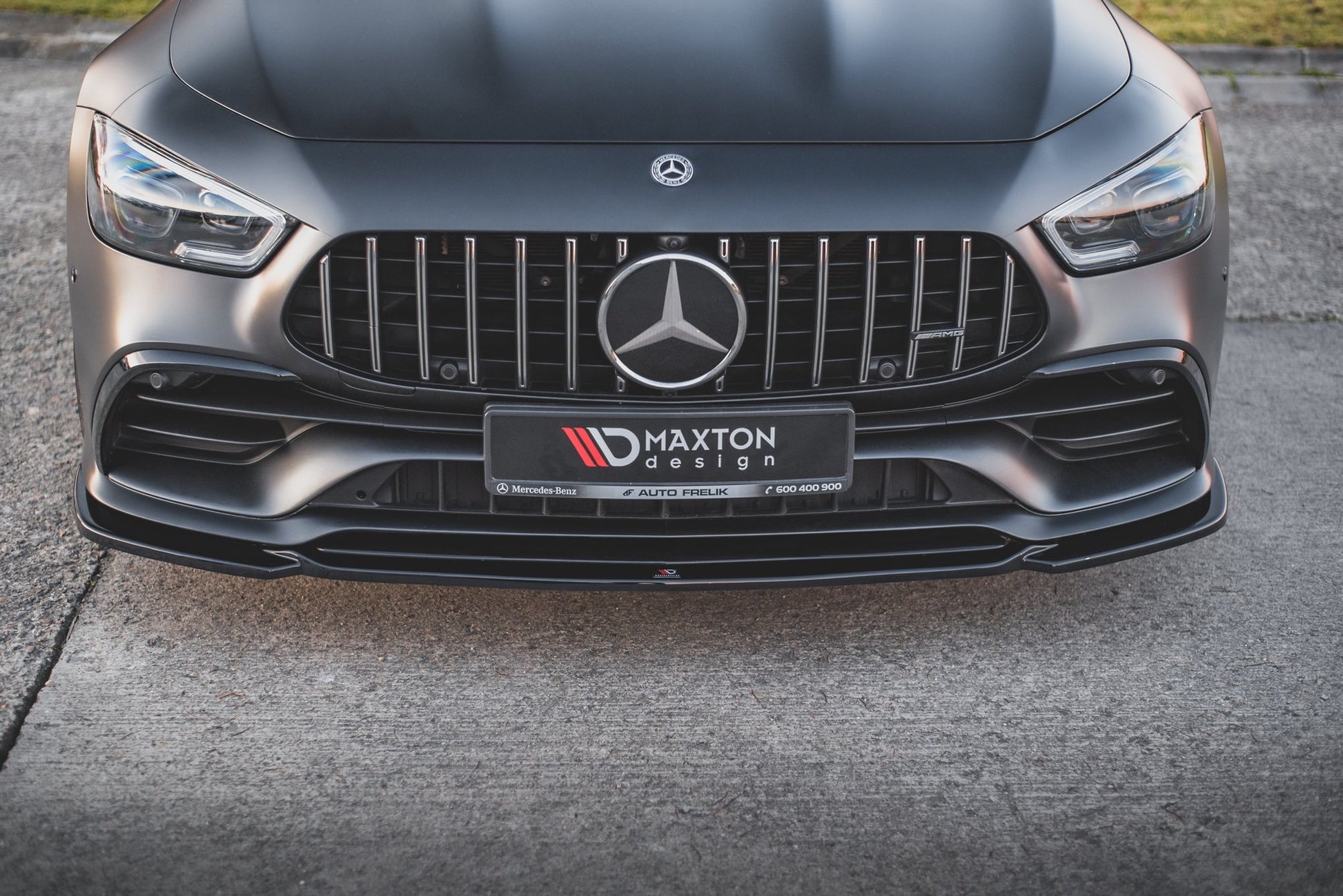 Front Ansatz V.1 für Mercedes-AMG GT 53 4-Door Coupe schwarz matt