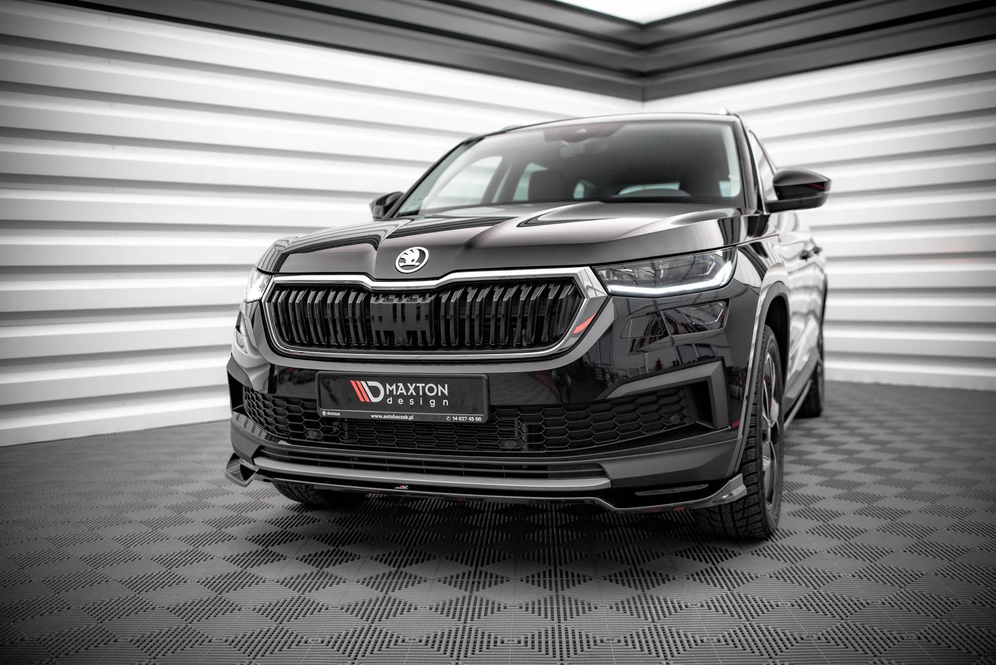 Front Ansatz V.2 für Skoda Kodiaq Mk1 Facelift Carbon Look