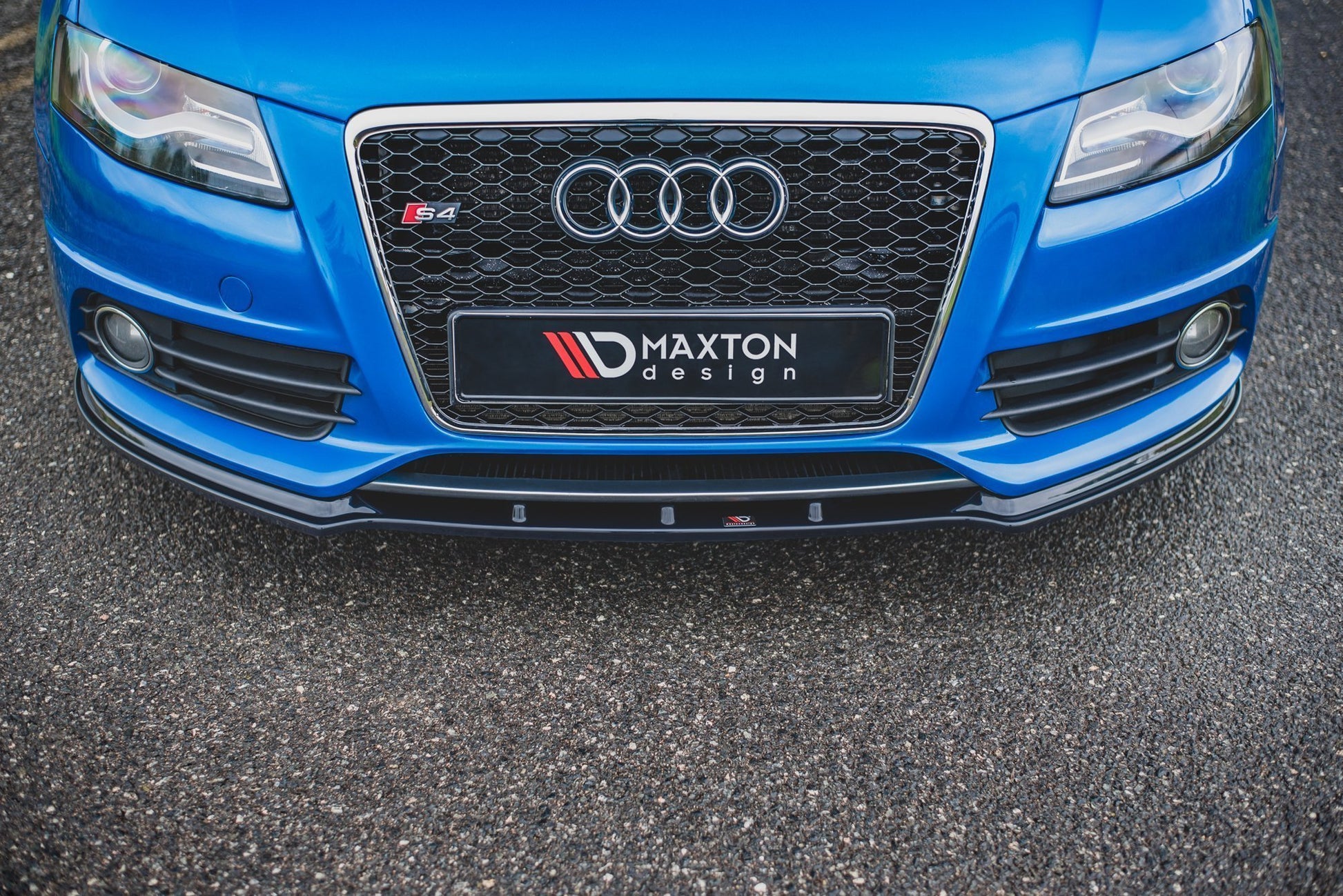 Front Ansatz für Audi S4 / A4 S-Line B8  schwarz Hochglanz