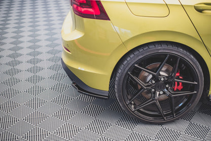 Heck Ansatz Flaps Diffusor V.2 für Volkswagen Golf 8 GTI Clubsport schwarz Hochglanz