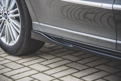 Seitenschweller Ansatz für Ford S-Max Mk2 Facelift schwarz Hochglanz
