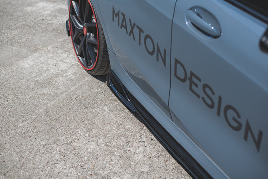 Seitenschweller Ansatz für V.3 für BMW 1er F40 M-Paket/ M135i  Carbon Look