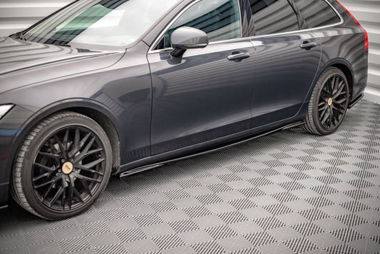 Seitenschweller Ansatz für Volvo V90 Mk2 schwarz matt