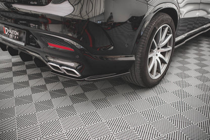 Heck Ansatz Flaps Diffusor V.1 für Mercedes-Benz GLE Coupe 63 AMG C292 Carbon Look