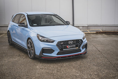 Front Ansatz V.5 für Hyundai I30 N Mk3 Hatchback/ Fastback schwarz Hochglanz