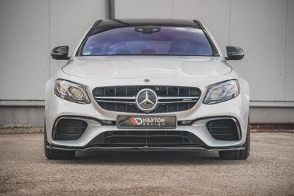Front Ansatz V.1 für Mercedes-Benz E63 AMG Kombi/Limousine S213/W213 schwarz Hochglanz