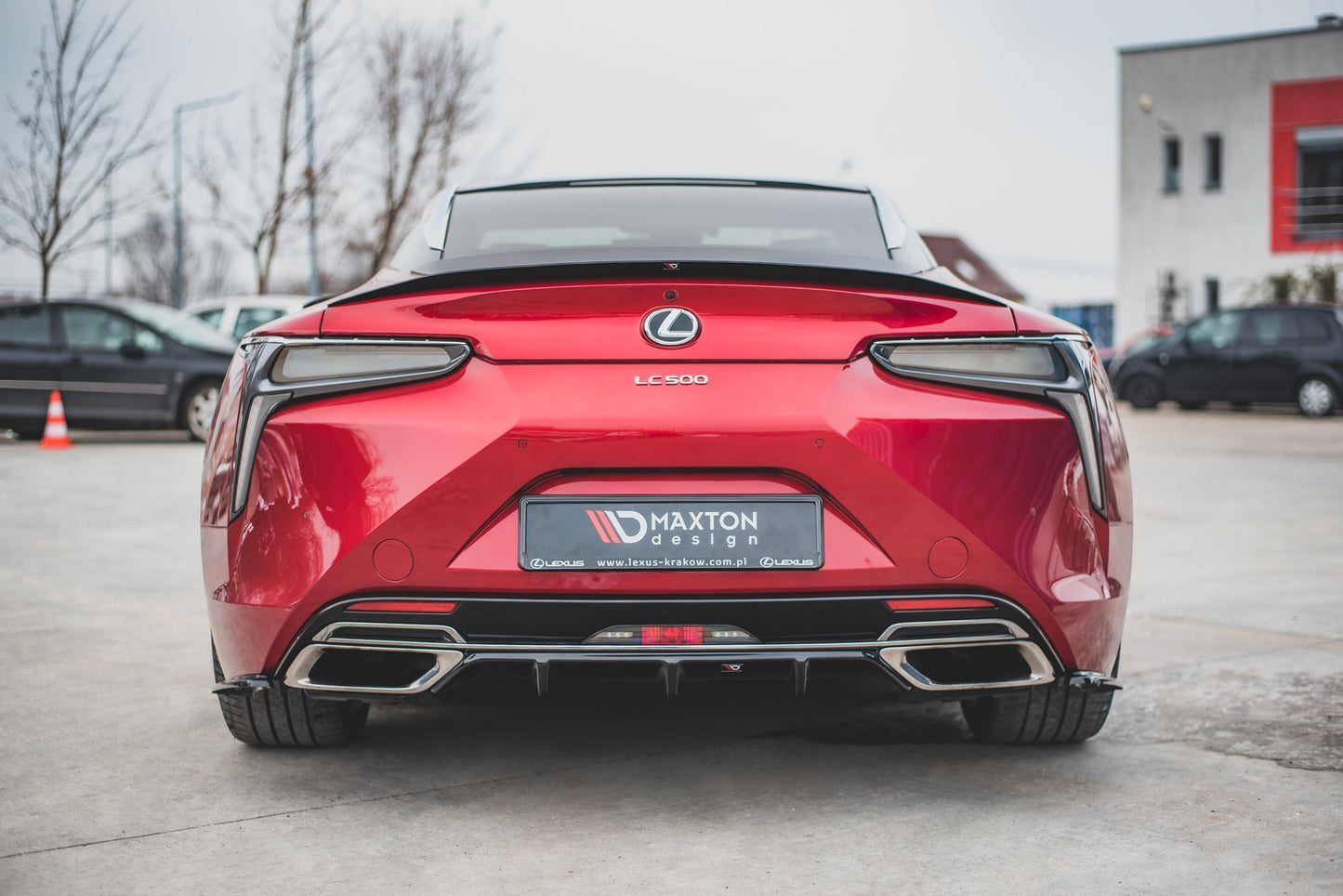 Spoiler CAP für Lexus LC 500 schwarz Hochglanz