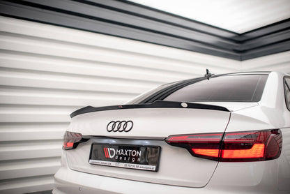Spoiler CAP für Audi A4 Limousine B9 Facelift Carbon Look