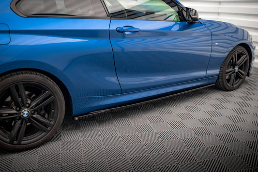 Seitenschweller Ansatz für BMW 2 M-Paket F22 schwarz Hochglanz