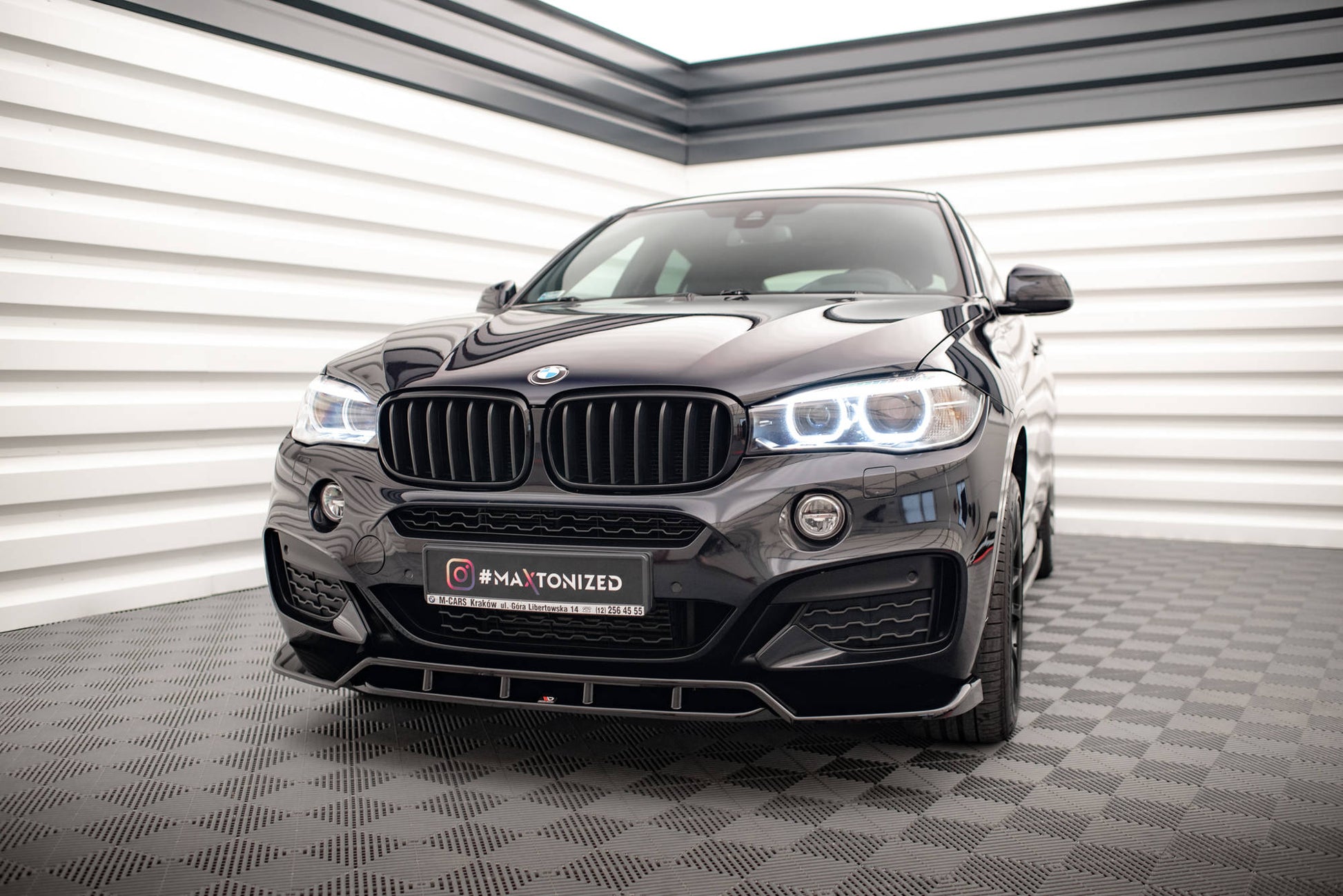 Front Ansatz V.2 für BMW X6 M-Paket F16 Carbon Look