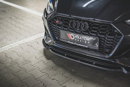 Front Ansatz V.2 für Audi RS5 F5 Facelift schwarz Hochglanz