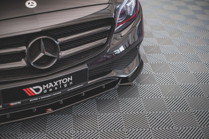 Front Ansatz für Mercedes-Benz E W213 schwarz Hochglanz