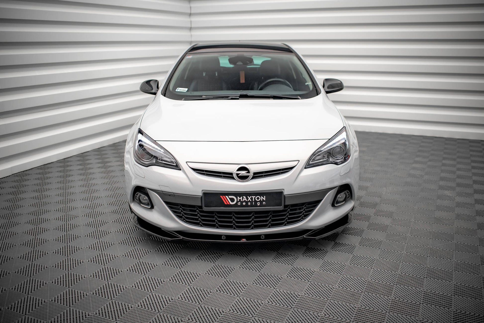 Front Ansatz V.1 für Opel Astra GTC OPC-Line J schwarz matt