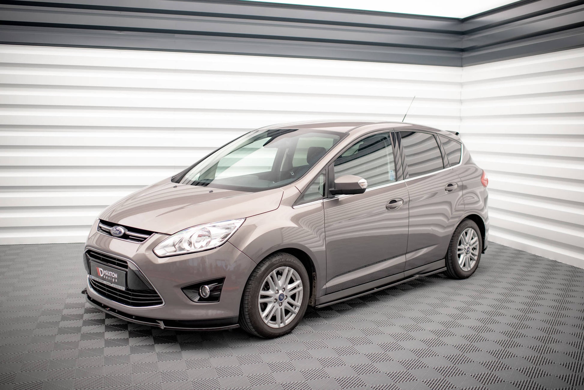 Seitenschweller Ansatz für Ford C-Max Mk2 schwarz Hochglanz