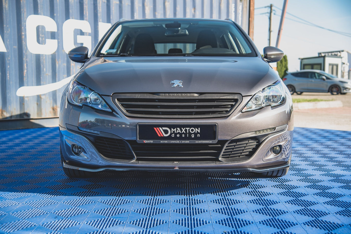 Front Ansatz V.1 für Peugeot 308 Mk2 Facelift Carbon Look