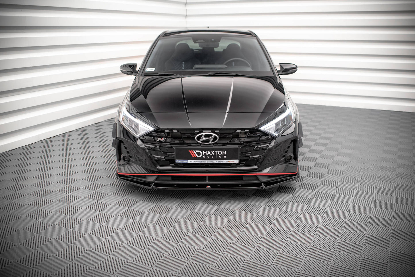 Front Ansatz V.2 für Hyundai I20 N Mk3 schwarz matt