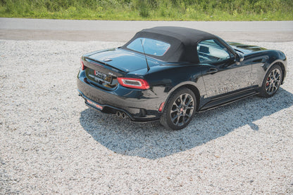 Mittlerer Diffusor Heck Ansatz für Fiat 124 Spider Abarth schwarz matt