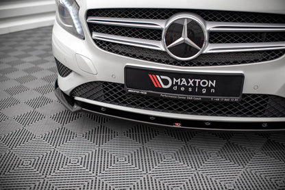 Front Ansatz V.2 für Mercedes-Benz A W176 schwarz matt