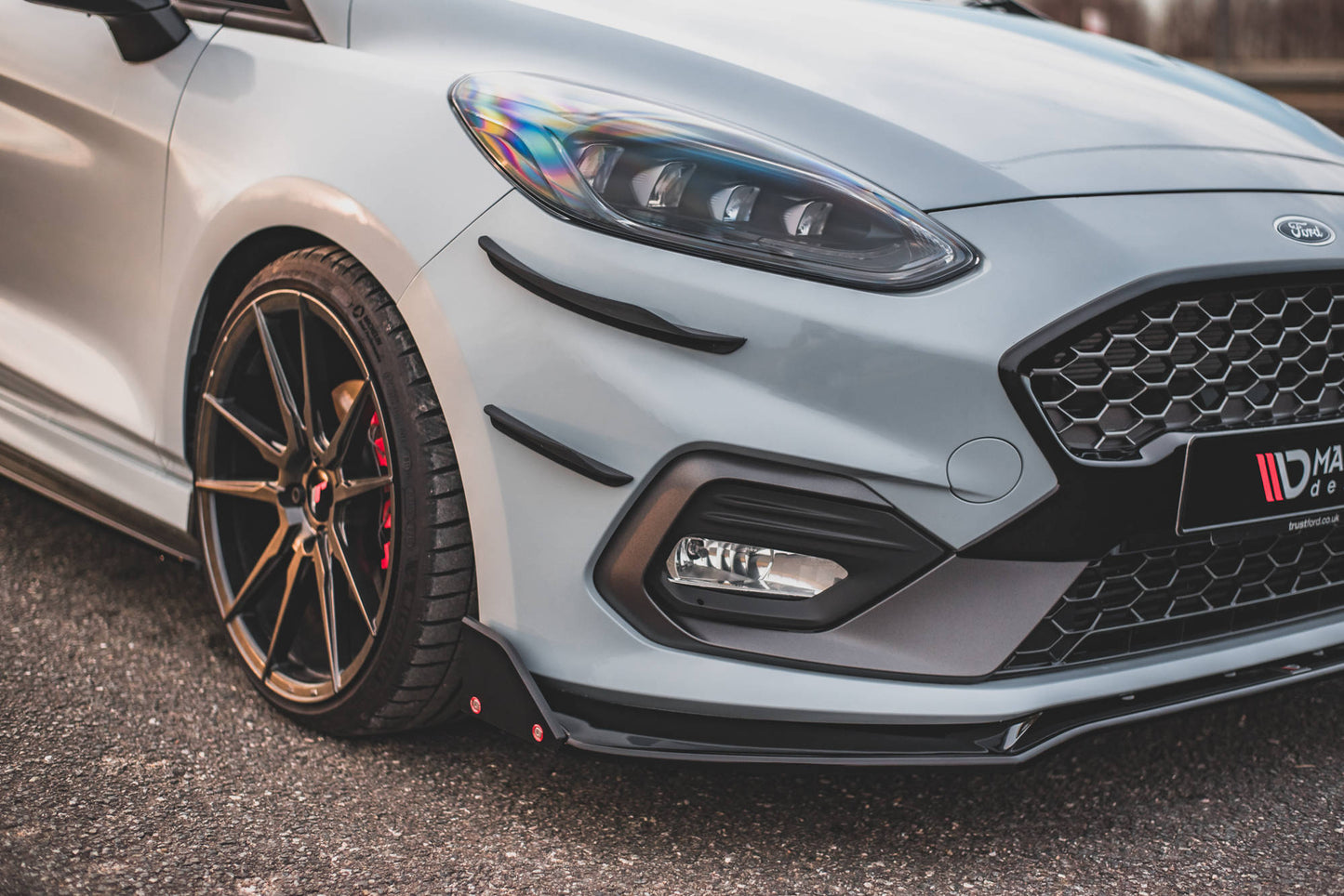 Stoßstangenflügel vorne (Canards) V.3 Ford Fiesta Mk8 ST / ST-Line