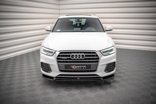 Front Ansatz V.2 für Audi Q3 8U Facelift schwarz Hochglanz