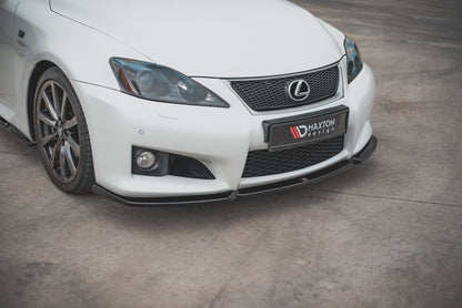 Front Ansatz V.1 für Lexus IS F Mk2 schwarz Hochglanz
