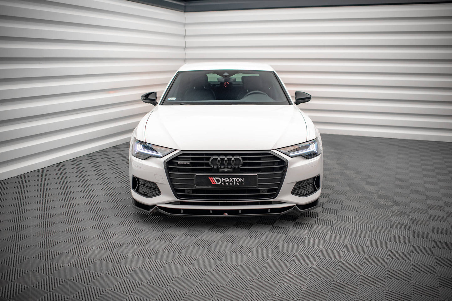 Front Ansatz V.2 für Audi A6 C8 schwarz matt