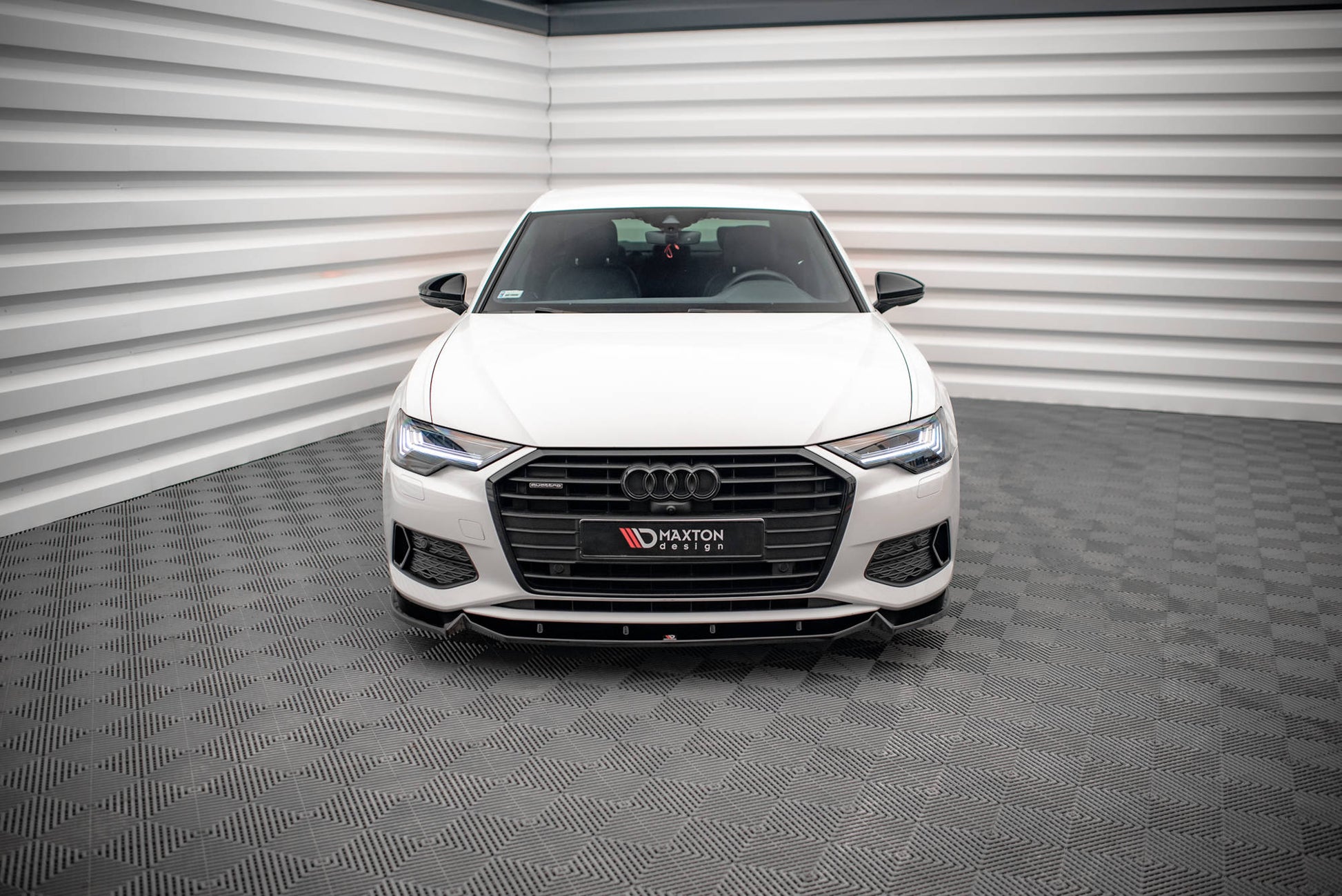 Front Ansatz V.2 für Audi A6 C8 schwarz matt