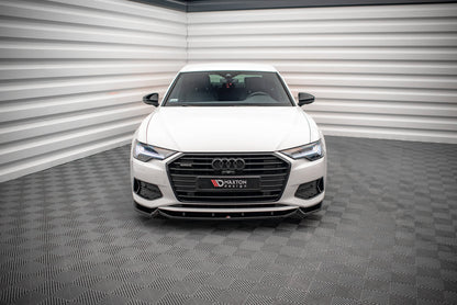 Front Ansatz V.2 für Audi A6 C8 schwarz matt