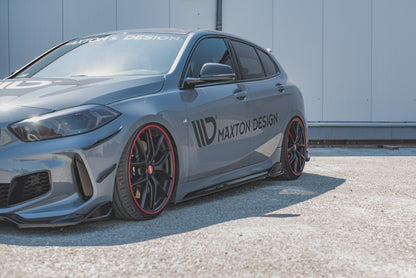 Seitenschweller Ansatz für V.3 für BMW 1er F40 M-Paket/ M135i  Carbon Look