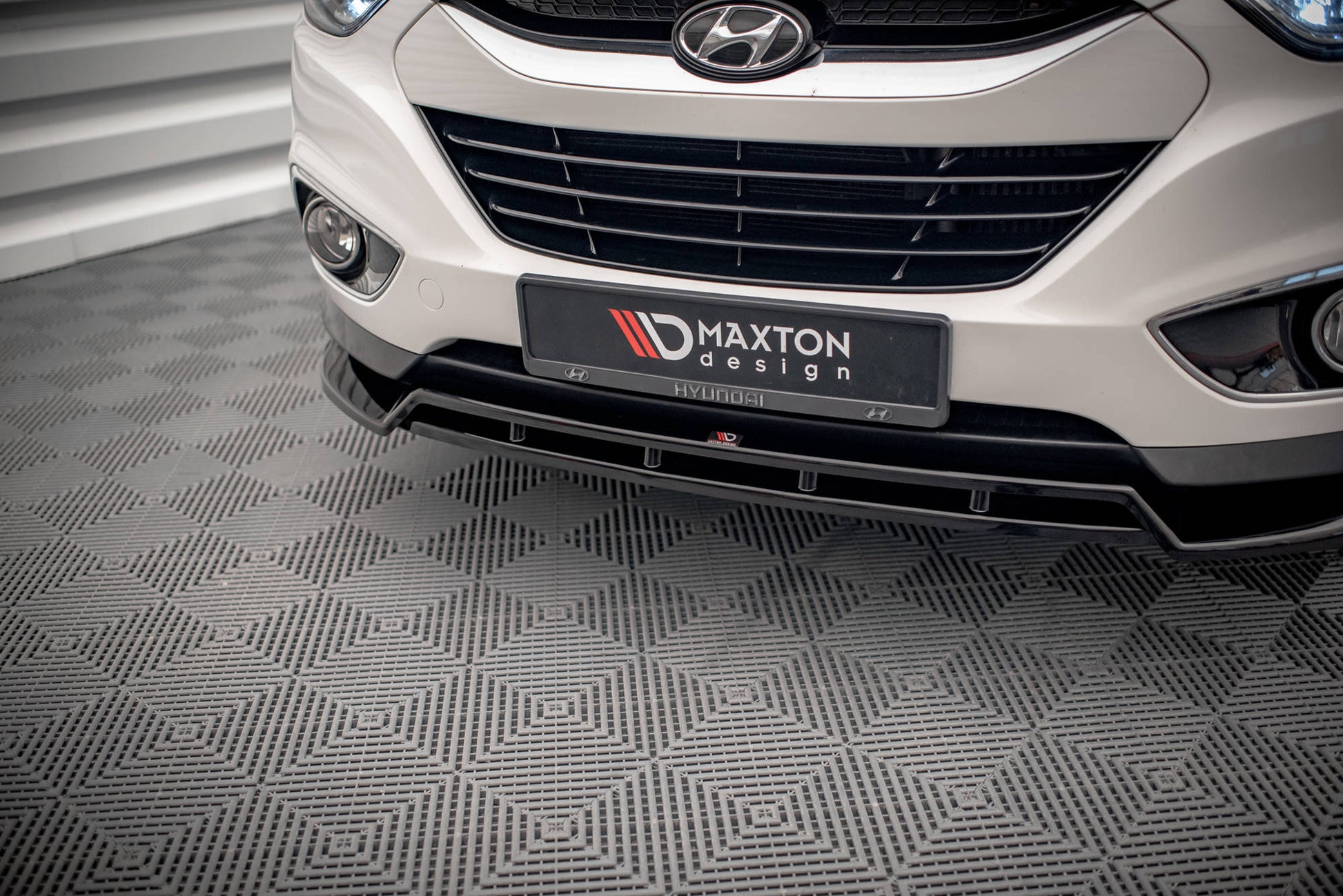 Front Ansatz für Hyundai ix35 Mk1 Carbon Look