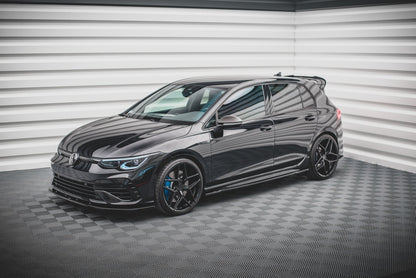 Seitenschweller Ansatz für V.1 für Volkswagen Golf R Mk8 schwarz matt