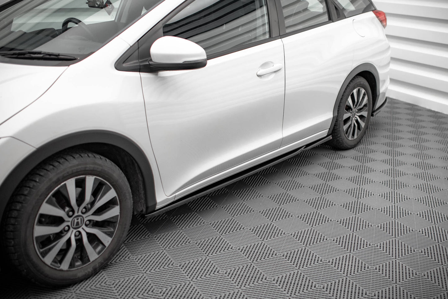 Seitenschweller Ansatz für Honda Civic Mk9 Carbon Look