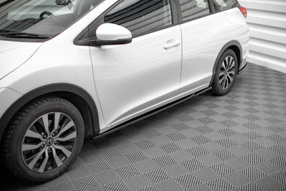 Seitenschweller Ansatz für Honda Civic Mk9 Carbon Look