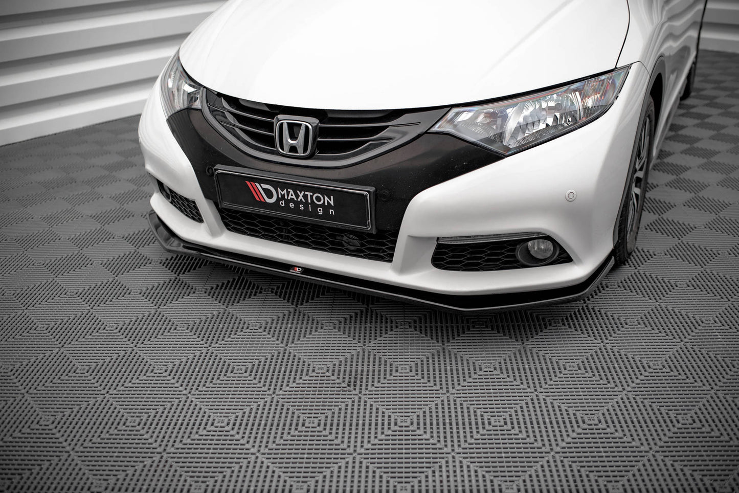 Front Ansatz V.1 für Honda Civic Mk9 schwarz matt