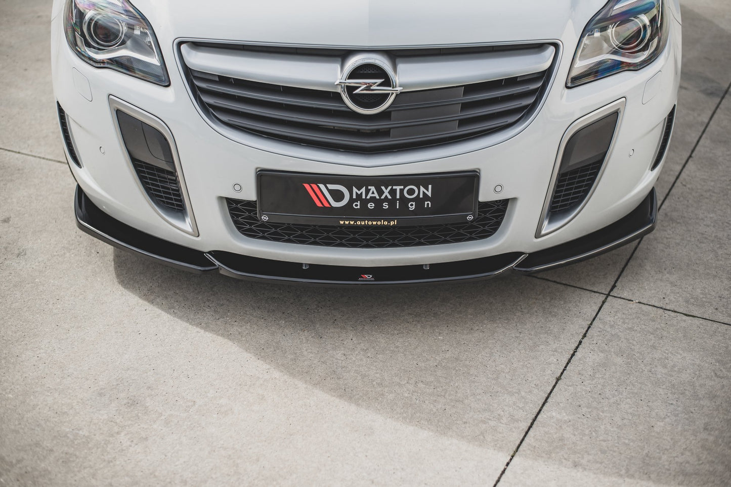 Front Ansatz V.2 für Opel Insignia Mk. 1 OPC Facelift schwarz matt