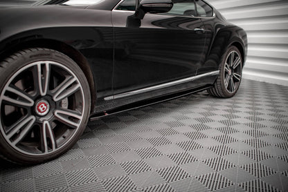 Seitenschweller Ansatz für Bentley Continental GT V8 S Mk2 schwarz Hochglanz